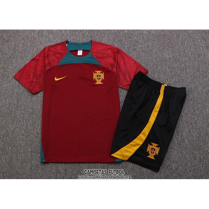 Chandal del Portugal Manga Corta 2022/2023 Rojo - Pantalon Corto